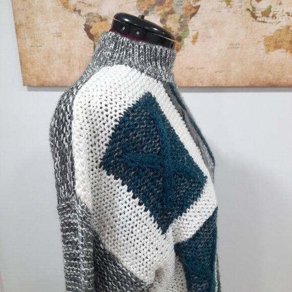 Vtg 70s thick knit mock neck sweater - Sears Roebuck brand - Picture 5 of 11